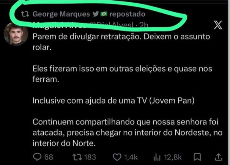 Coordenador da Secom, George Marques republicou post que incentivava divulga&ccedil;&atilde;o de informa&ccedil;&atilde;o sobre Fl&aacute;vio Bolsonaro