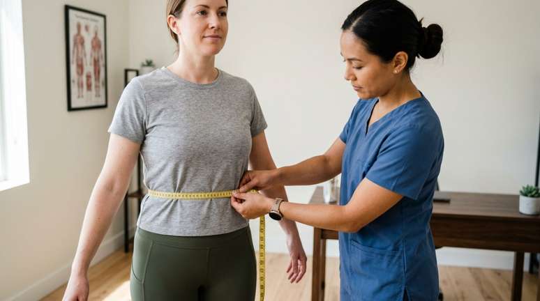 A partir de 102 cm nos homens, a classifica&ccedil;&atilde;o passa de risco aumentado para risco substancialmente aumentado.