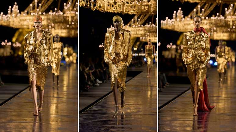 Desfile primavera-ver&atilde;o 2027 da YSL 