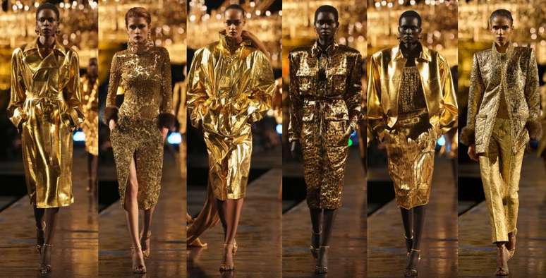 Sem espa&ccedil;o para o minimalismo: as mulheres de YSL querer aparecer e ofuscar