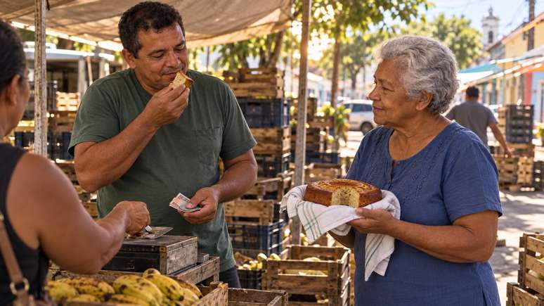 Algumas frutas separadas no fim da feira mudaram aquela rotina semanal.