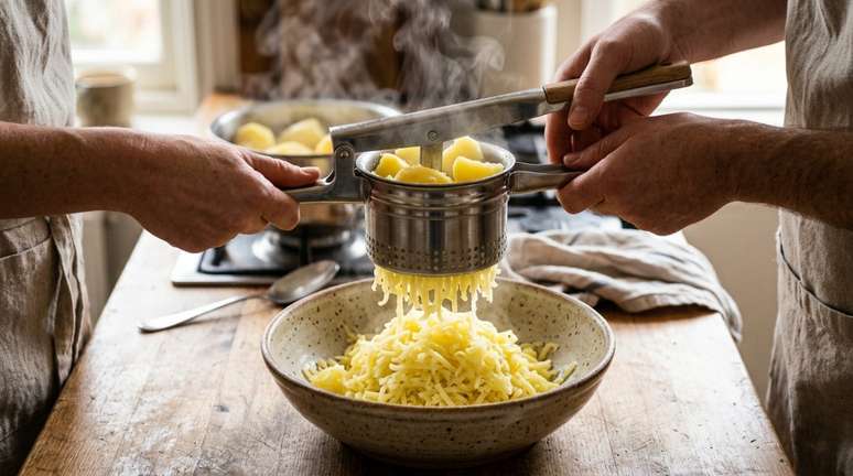 O ideal &eacute; usar m&eacute;todos que quebrem a batata apenas o necess&aacute;rio.