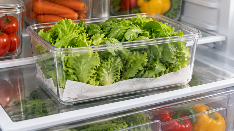 Guardar folhas em pote com papel-toalha pode reduzir o ac&uacute;mulo de &aacute;gua. Veja como fazer corretamente sem ressecar ou prejudicar os vegetais.