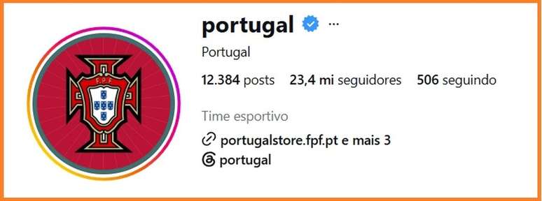 Perfil da sele&ccedil;&atilde;o portuguesa no Instagram teve &lsquo;debandada&rsquo; de seguidores &ndash;