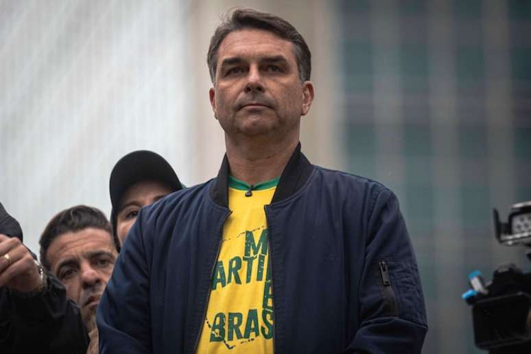 O candidato Fl&aacute;vio Bolsonaro.