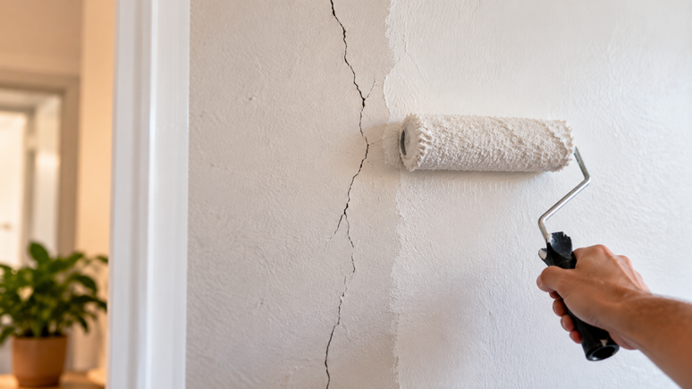 Pintar sobre uma trinca n&atilde;o significa corrigir o problema. Saiba diferenciar fissuras superficiais de aberturas que precisam de outro tipo de reparo.