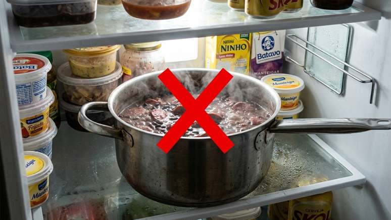 Alimentos cozidos devem ser guardados no refrigerador antes de completarem duas horas em temperatura ambiente.