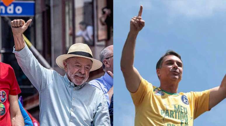 03.10.2026 - Combo - Lula e Fl&aacute;vio Bolsonaro. Fotos Taba Benedicto/Estad&atilde;o e Felipe Rau/Estad&atilde;o