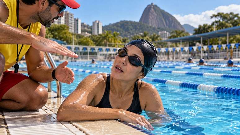 Regularidade e t&eacute;cnica influenciam os benef&iacute;cios conquistados na piscina.