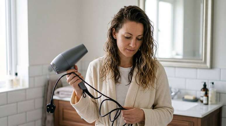 Exposi&ccedil;&atilde;o frequente a temperaturas elevadas pode retirar &aacute;gua da fibra capilar e contribuir para uma superf&iacute;cie mais &aacute;spera e fr&aacute;gil.