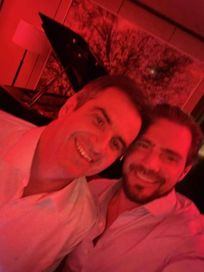 O senador Ciro Nogueira (PP-PI) e o banqueiro Daniel Vorcaro, durante viagem a Londres