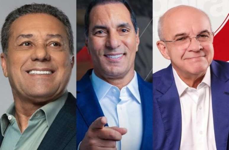 Fotos: Divulga&ccedil;&atilde;o - Legenda: Vanderlei Luxemburgo, Edmundo, e Bandeira de Mello s&atilde;o alguns dos postulantes a cargos eletivos na elei&ccedil;&atilde;o deste domingo