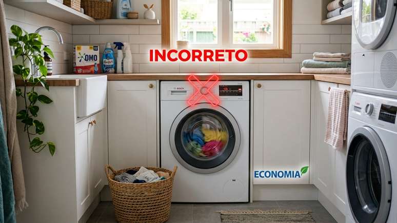 Aguardar o cesto atingir a capacidade m&aacute;xima evita o desperd&iacute;cio severo de eletricidade.