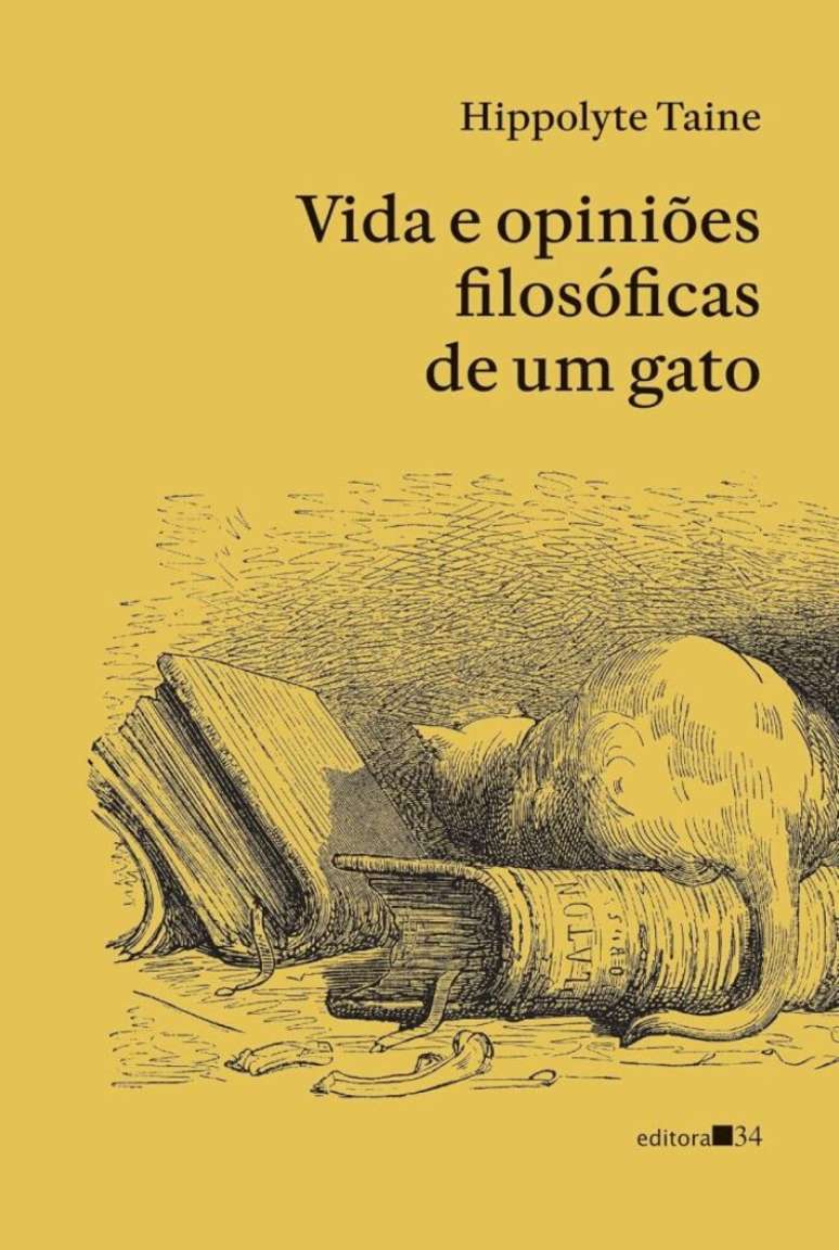 Capa do livro 'Vida e Opini&otilde;es Filos&oacute;ficas de um Gato'