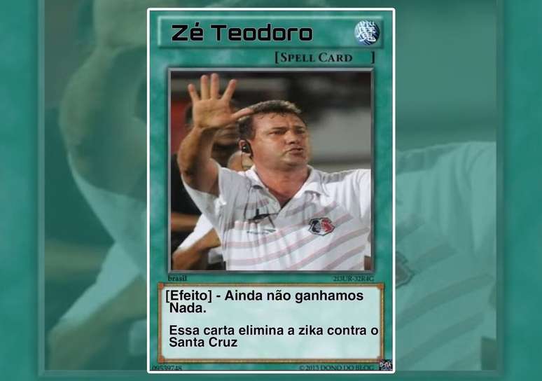 Carta &ldquo;Anti-Zika&rdquo; com o treinador Z&eacute; Teodoro, ex-Santa Cruz &ndash;