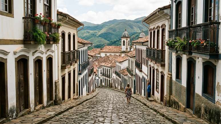 As ladeiras &iacute;ngremes e os casar&otilde;es seculares de Ouro Preto revelam uma arquitetura colonial preservada e cheia de identidade.