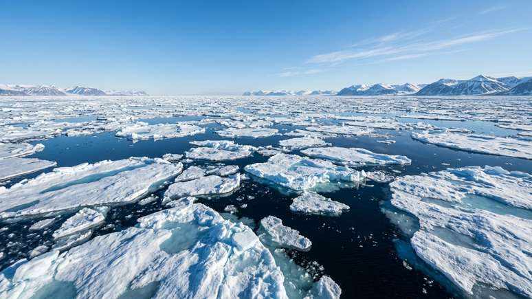 A cobertura de gelo dos polos atua como um espelho refletor que protege os oceanos contra o superaquecimento e regula o clima global.