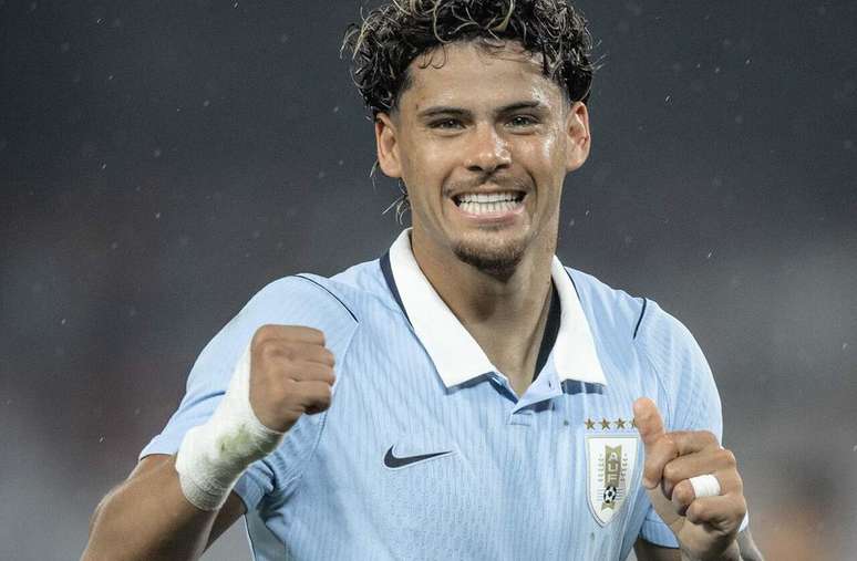 Maximiliano Ara&uacute;jo marcou duas vezes contra a &Iacute;ndia &ndash;