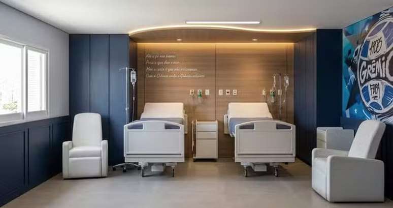 Projeto de quarto tem&aacute;tico do Gr&ecirc;mio no Hospital Arcanjo S&atilde;o Miguel &ndash;