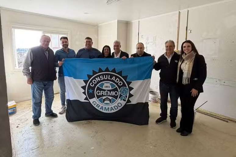Lu&iacute;s Castro em visita ao Hospital Arcanjo S&atilde;o Miguel, em Gramado &ndash;