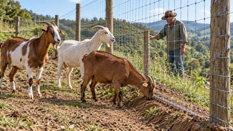 Refor&ccedil;ar a base da cerca finalmente interrompeu a rota das cabras.