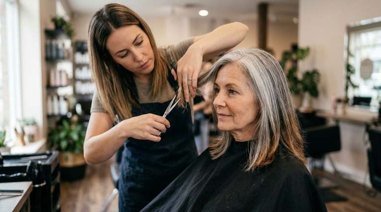 A fase mais inc&ocirc;moda costuma acontecer quando a raiz natural cresce enquanto o comprimento mant&eacute;m outra cor.