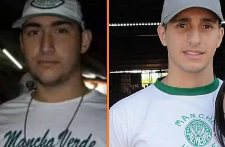 Guilherme Moreira (E) e Andr&eacute; Lezo (D) morreram em confronto com a torcida do Corinthians, em 2012 &mdash;