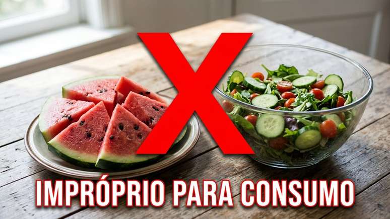 Guardar alimentos cortados em potes herm&eacute;ticos sob refrigera&ccedil;&atilde;o impede a contamina&ccedil;&atilde;o cruzada.