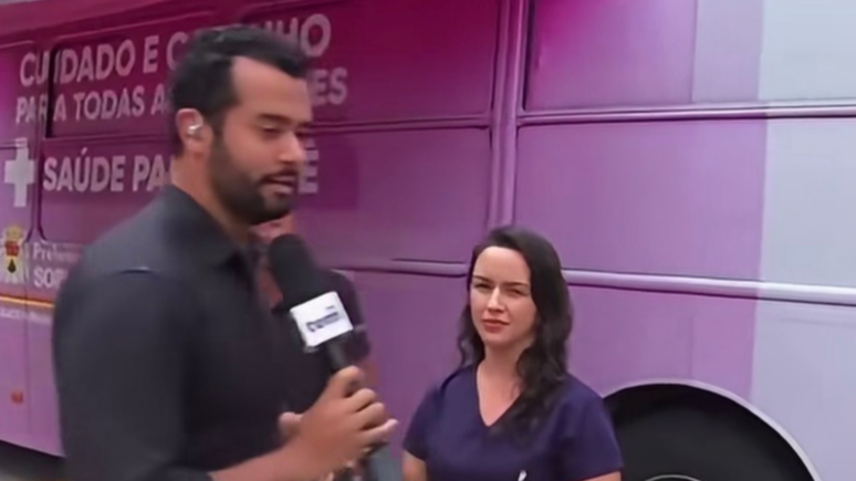 Reportagem interrompida na TV Tem