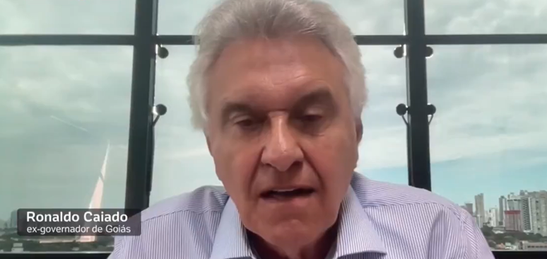 Ronaldo Caiado discutiu com jornalista durante o UOL News desta quarta-feira, 7