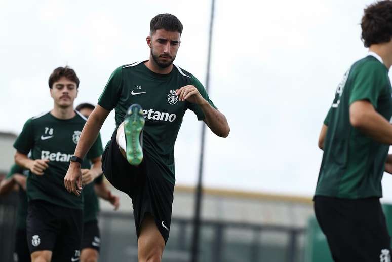 Atividade de prepara&ccedil;&atilde;o do Sporting antes de encarar o Braga &ndash;