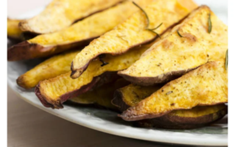 Chips de batata-doce com lim&atilde;o -