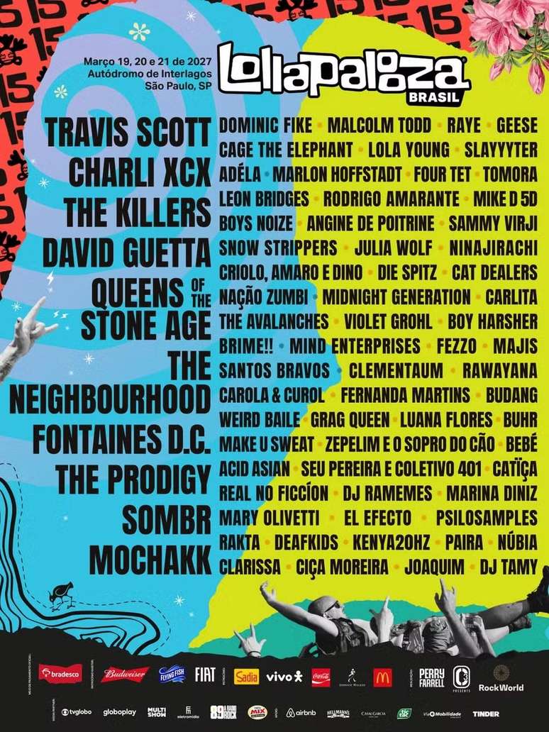 Grade completa do Lollapalooza Brasil 2024