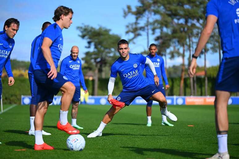 Atividade de prepara&ccedil;&atilde;o dos jogadores da Inter antes de receber o Parma &ndash;