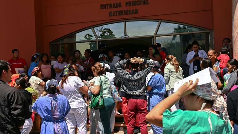 Uma maternidade na Cidade do Panam&aacute; estava entre os edif&iacute;cios evacuados durante os tremores