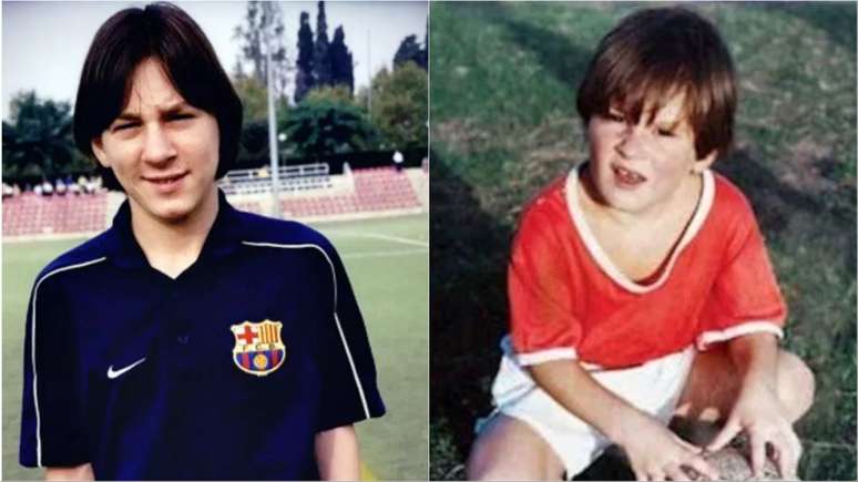 Fotos de Messi quando era crian&ccedil;a