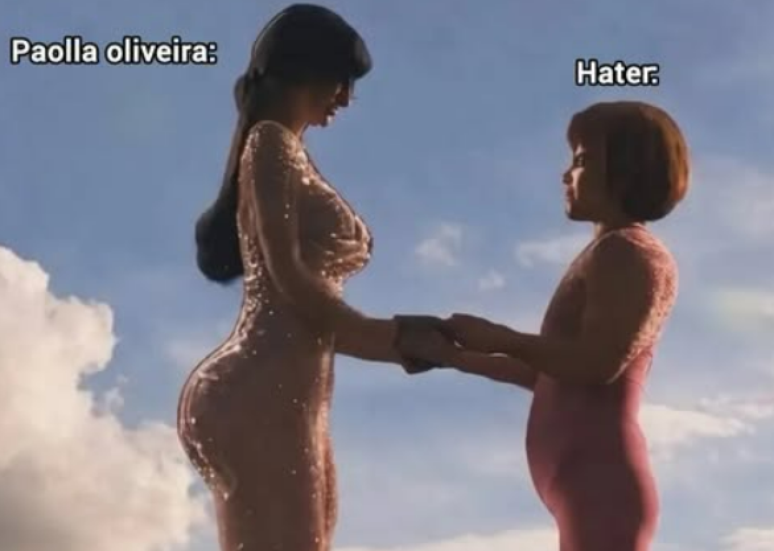 Meme publicado por Paolla Oliveira