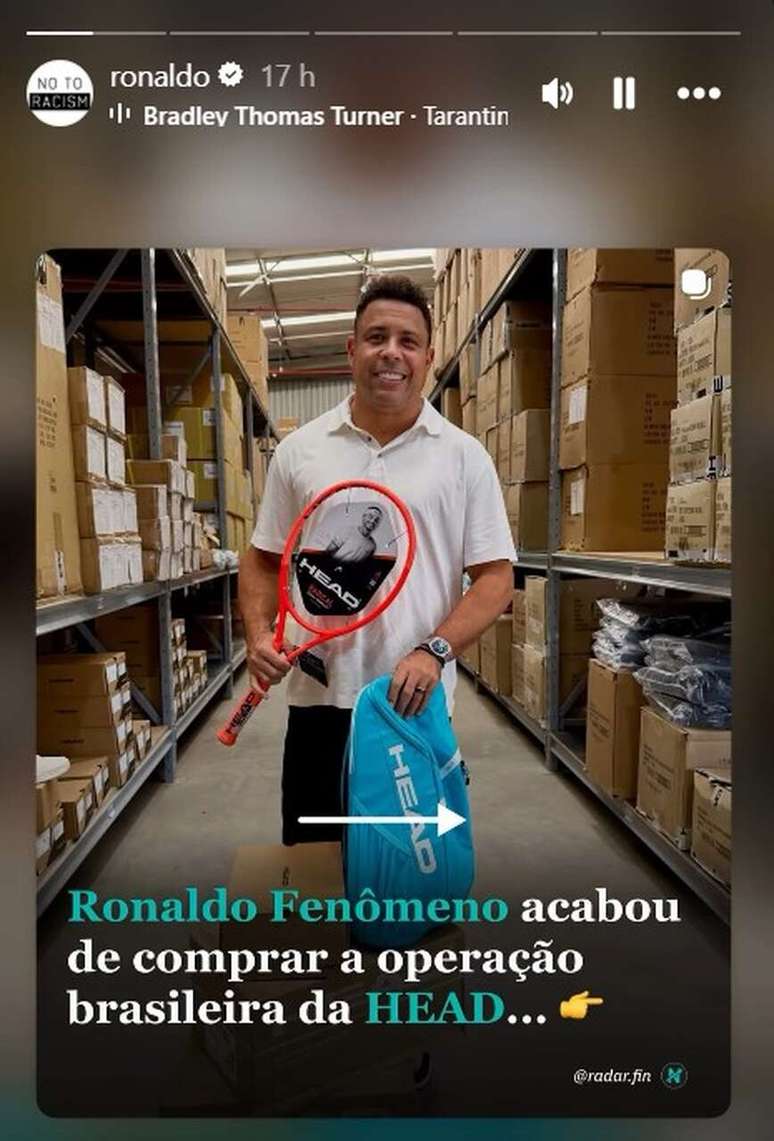 Ronaldo anuncio sua nova aquisi&ccedil;&atilde;o nas redes sociais &ndash;