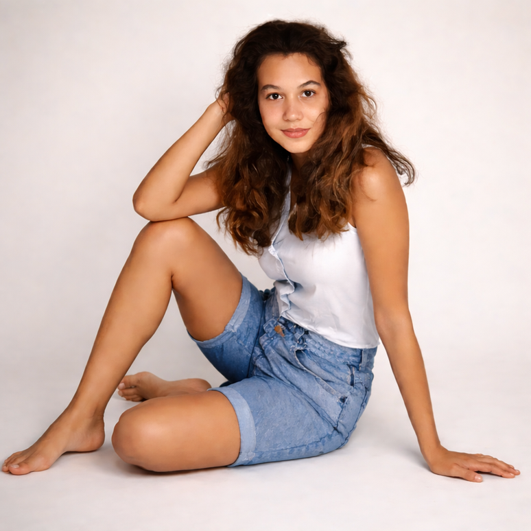 Paty teve uma breve carreira como modelo