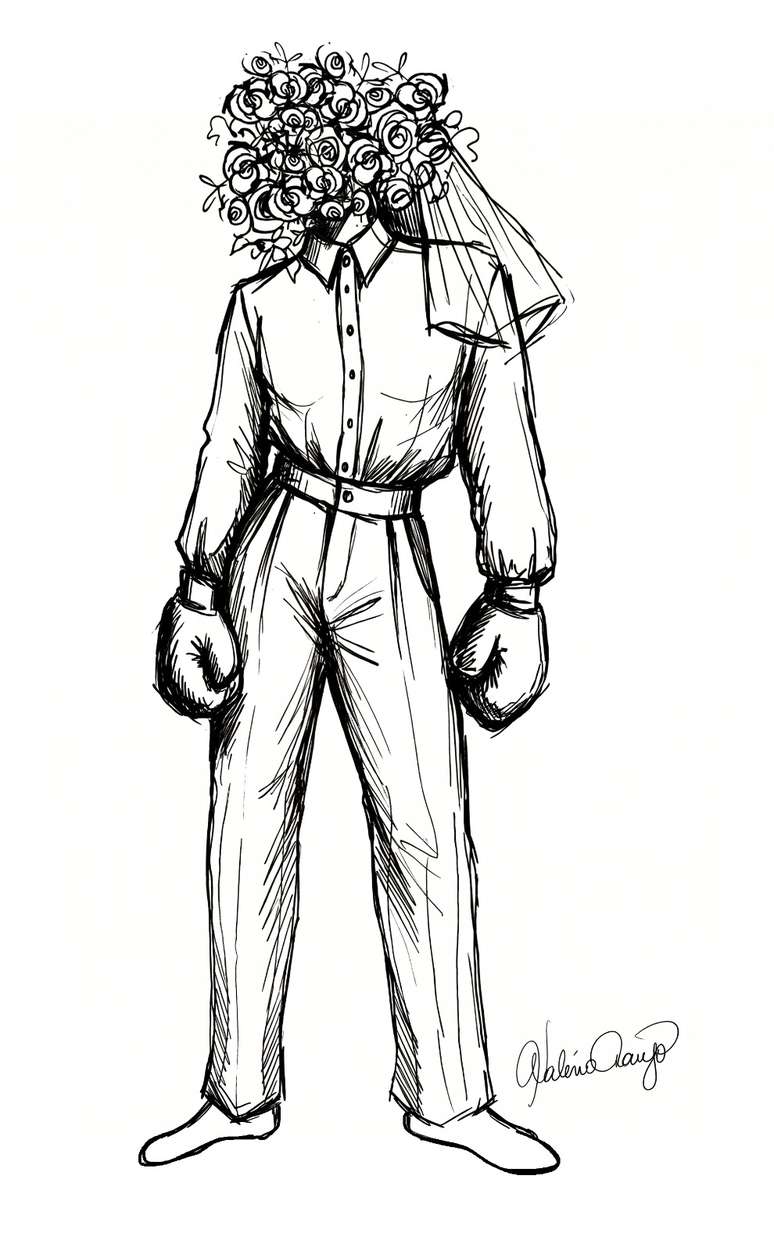 Croquis de Wal&eacute;rio Ara&uacute;jo 
