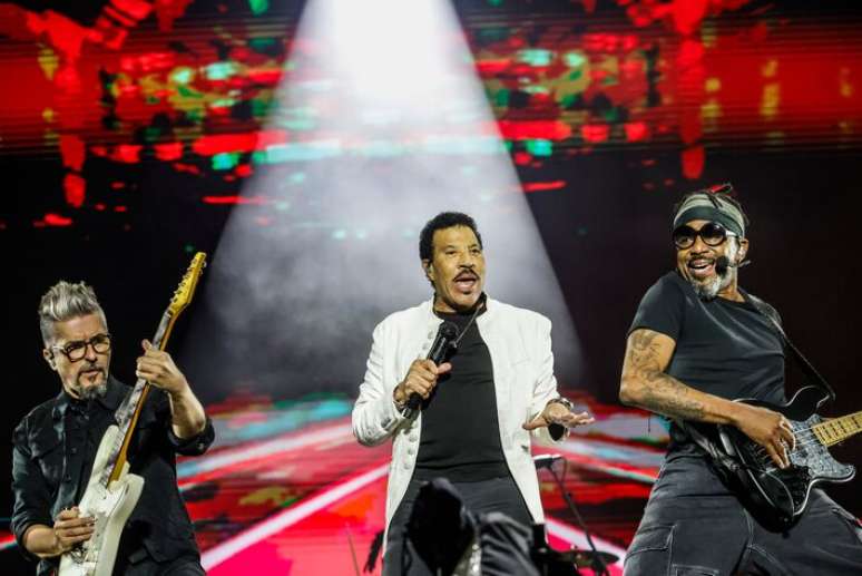 Apresenta&ccedil;&atilde;o do cantor Lionel Richie no palco The One durante o festival The Town, no aut&oacute;dromo de Interlagos, em S&atilde;o Paulo.