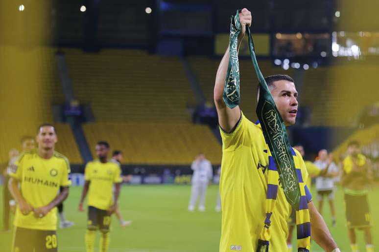 CR7 marcou um dos gols da vit&oacute;ria do Al Nassr na Champions Asi&aacute;tica &ndash;