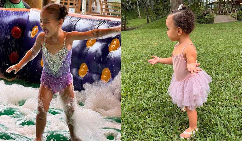 As filhas de Neymar, Mavie e Mel &ndash;