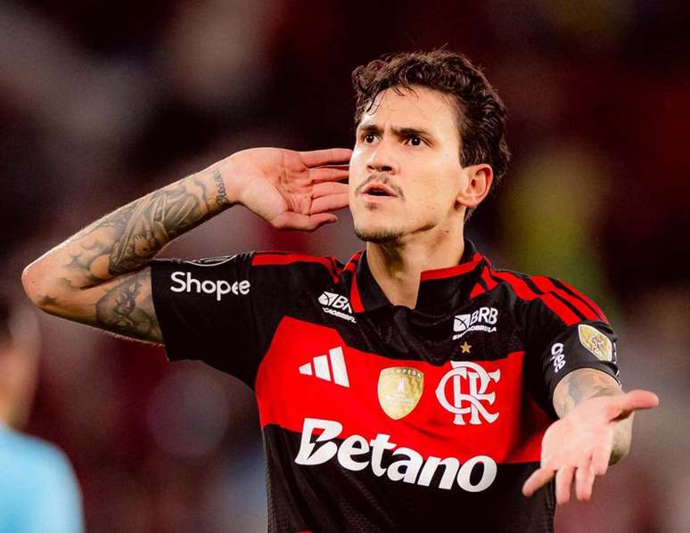 Pedro marcou o gol da vit&oacute;ria do Flamengo contra o Estudiantes no Maracan&atilde; &ndash;