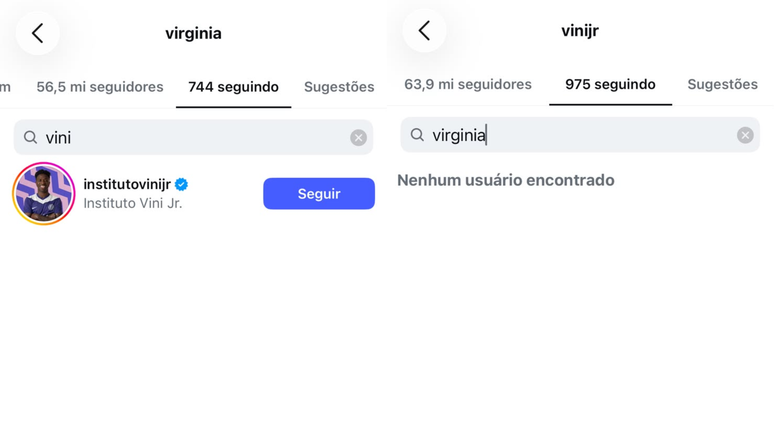Virginia Fonseca e Vini Jr. deixaram de se seguir