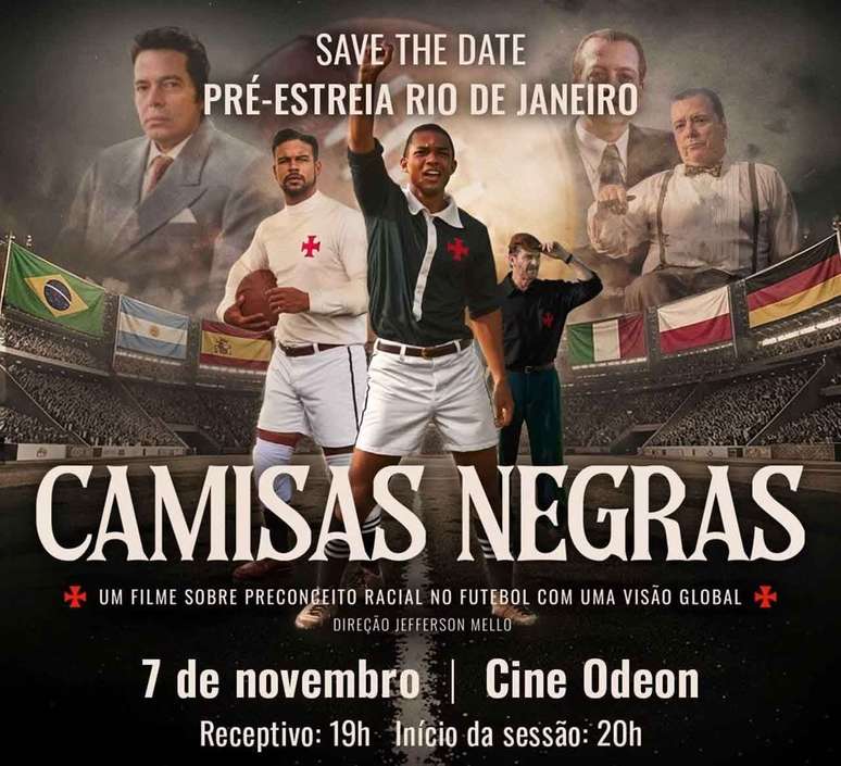 Data da pr&eacute;-estreia do filme dos Camisas Negras &ndash;