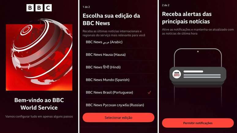 Selecione BBC News Brasil no aplicativo para receber as not&iacute;cias e an&aacute;lises