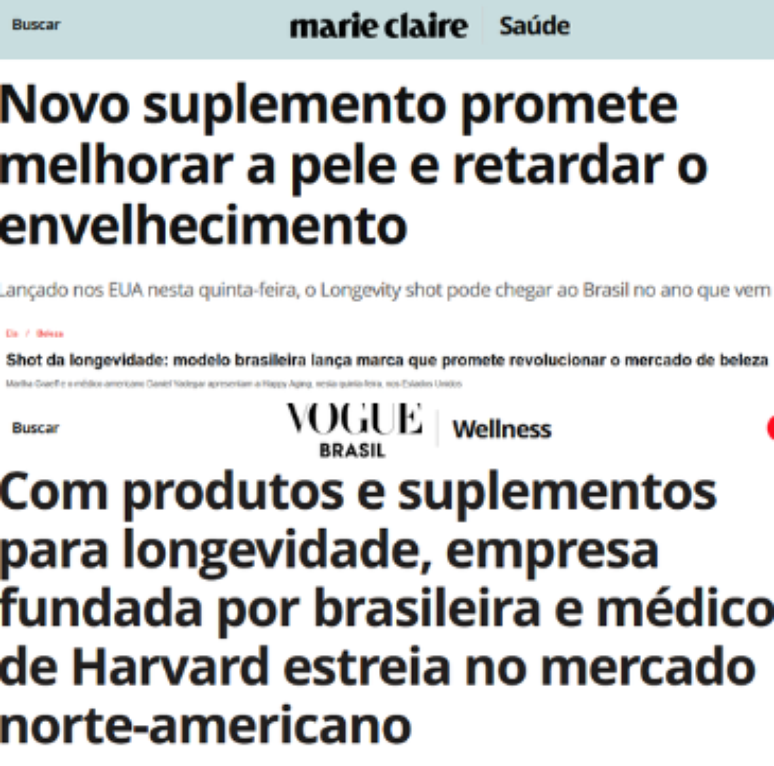 Mat&eacute;rias sobre empresa de Martha Graeff foram publicadas no dia 17 nas vers&otilde;es digitais das revistas do Grupo Globo