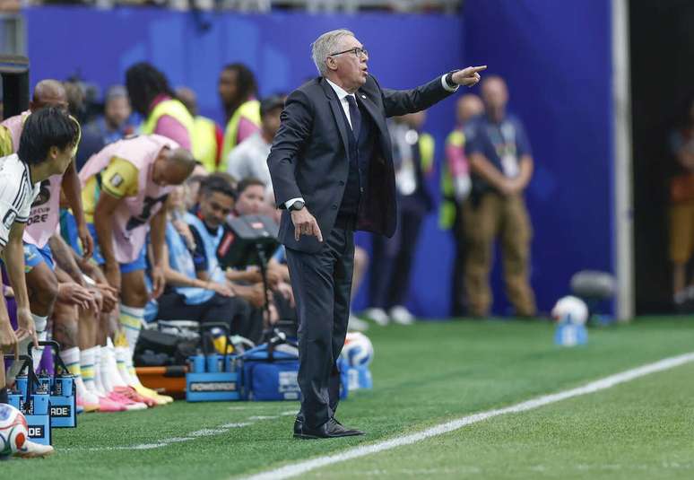 Carlo Ancelotti, t&eacute;cnico da Sele&ccedil;&atilde;o Brasileira, durante a &uacute;ltima Copa do Mundo &ndash;