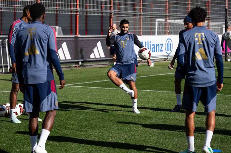 Atividade de prepara&ccedil;&atilde;o do Bayern antes de receber o Leipzig pela Bundesliga &ndash;